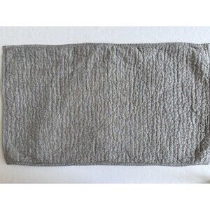 RH Restoration Hardware 100% Linen  Quilted Pillow Case Sham King Brown